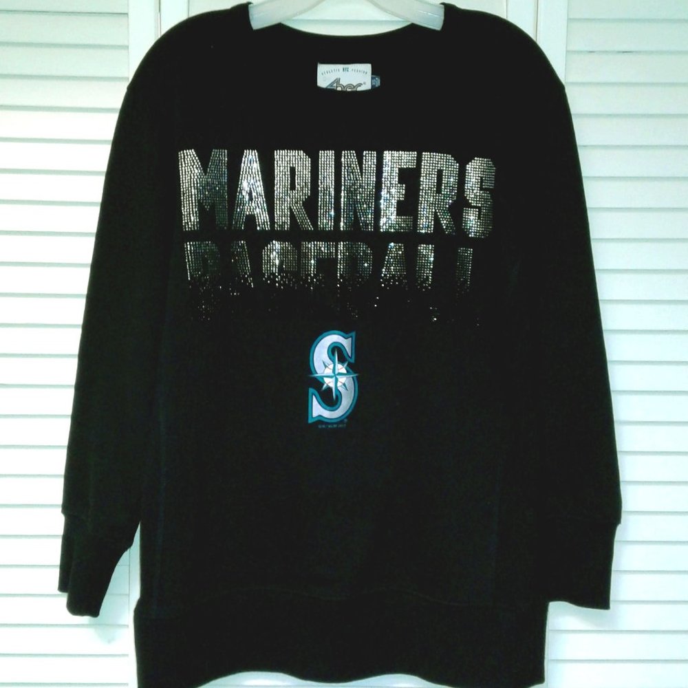 G-III 4Her Seattle Mariners Sweatshirt w/ Crystals